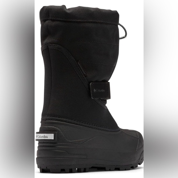 Columbia Black Waterproof Boots Kids Size 4 New in Box Free Shipping - Picture 1 of 6